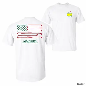 Masters Golf Flag T-Shirt, Patriotic Golf Graphic Tee, Unisex Golf Fan Shirt for Men for Women