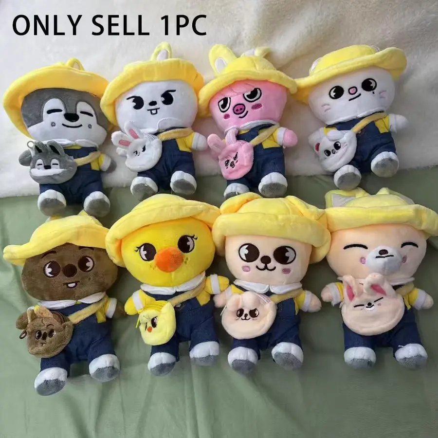 Adorable 20 cm Kindergarten Series Backpack Doll with Hat, Cute Handmade Soft Stuffed Animal, Cuddly Bedtime Companion and Perfect Gift for Friends, Cute Stuffies, Stuffed Animal Gifts