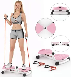 Waist Twister Machine for Home Fitness, -300 lbs Weight Capacity, Non-Slip Twist Board Cardio Workout, Quiet Low Impact Exercise Machine for Leg, Hip, Arm, Waist Toning