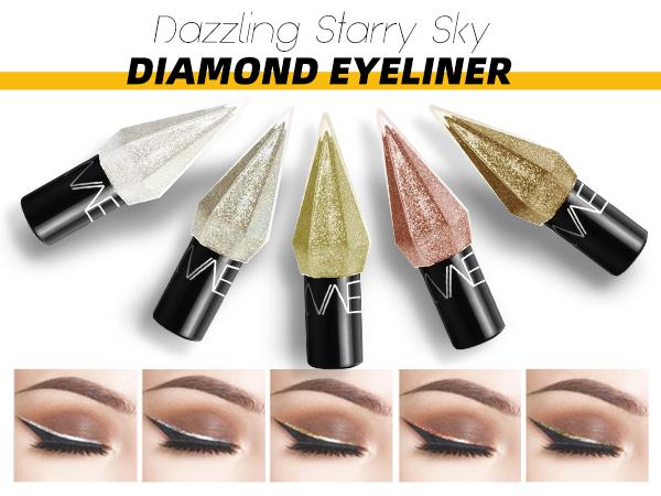 B&Q 5 PCS Glitter Diamond Liquid Eyeliner Set Waterproof Quick Drying,Long Lasting Shinmmering Makeup Glitter Eyeshadow Stick,Eye Cosmetic B&Q 5 PCS Glitter Diamond Liquid Eyeliner Set Waterproof Quick Drying,Long Lasting Shinmmering Makeup Glitter Eyeshadow Stick,Eye Cosmetic