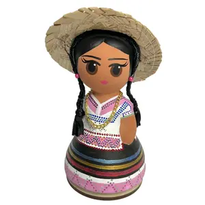 Mexican Handmade Clay Folklore Figurines- Michoacan