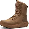 【Fall Deals】NORTIV 8 Men's 8-in High-Top Military Tactical Boots, Plain Round Toe, Laced Closure, Side Zipper, Lightweight Sturdy Outdoor Footwear, Protective Design, All-Weather Grip, Durable Support for Work, Hiking,outdoorfun