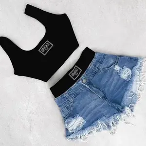 matching sets women Letter Print Sports and Casual Suit Women's Summer Vacation Retro Sweet Slim Sexy Short Sling Vest T-shirt Short Skirt No.1771122