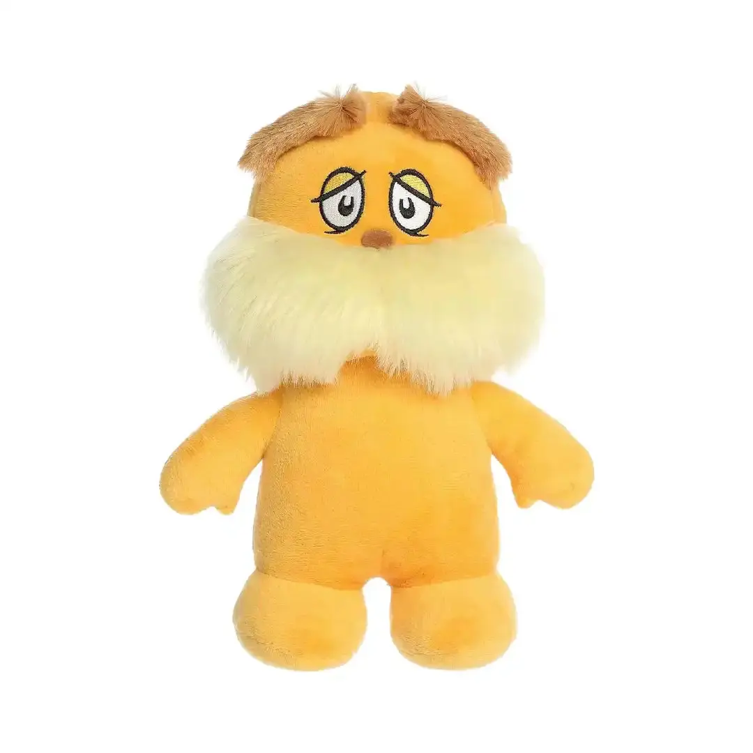 Aurora Whimsical Dr. Seuss The Lorax Character Plush Stuffed Toy, 7in x 5in x 8.5in Nostalgic Cute Cartoon Stuffed Animal, Plush Fabric Toy for Kids - Ideal for Interactive Play, Character Plush Stuffed Toys