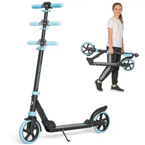 Commugo T1pro Kick Scooter for Kids 5-12 with Suspension, Teens, Foldable Lightweight Scooter with 8 Inch Wheels, Hell a Grip, Max Load 240 LBS, Outdoor Commuting,Outdoor Fun Ride for Active Play, Smooth & Stable, Perfect for Park & Backyard