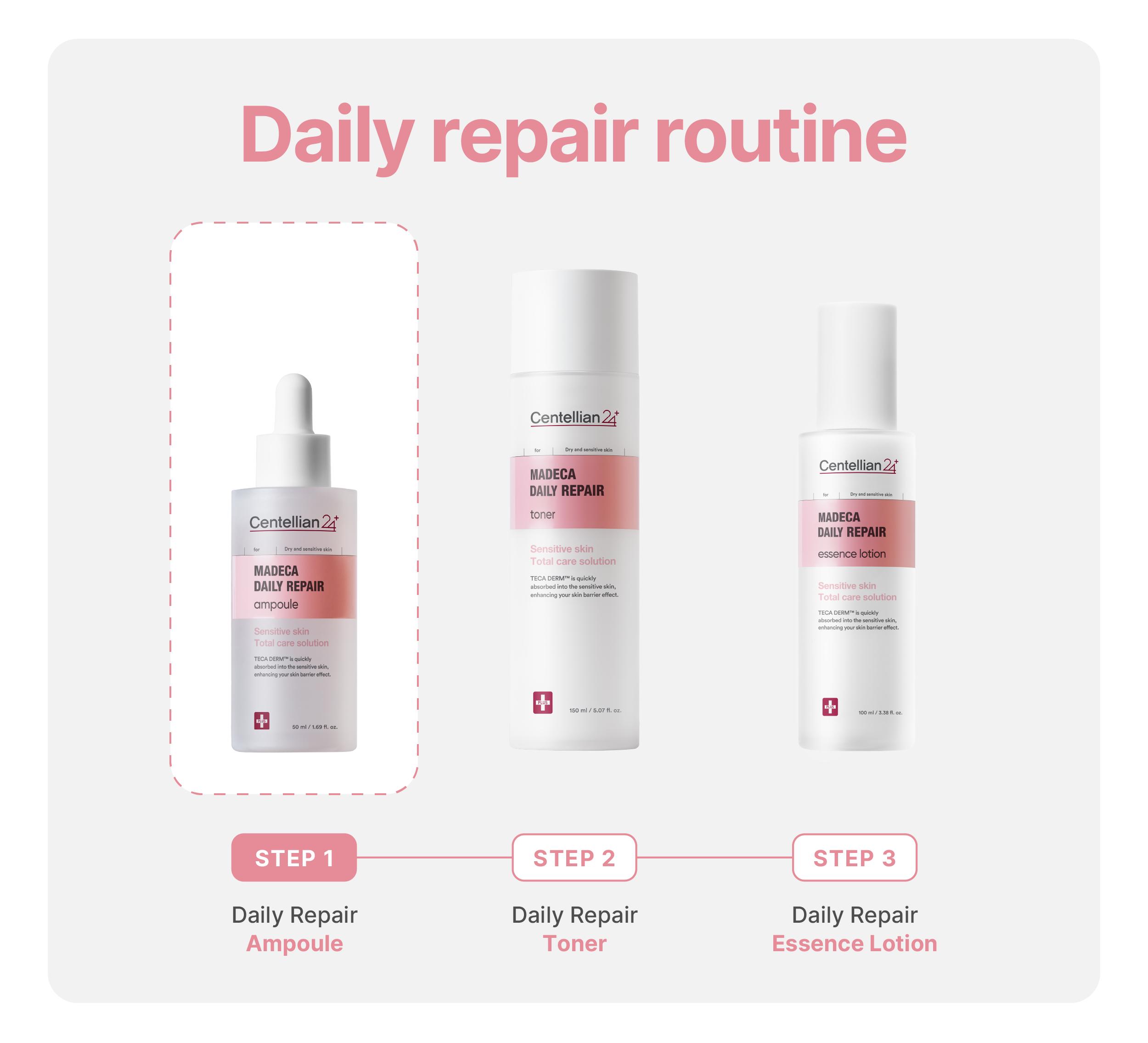 [Centellian24] Madeca Daily Repair Ampoule | Anti-Aging Hydrating Serum | Soothing & Moisture-Rich Formula | Korean Skincare | 1.69 fl oz