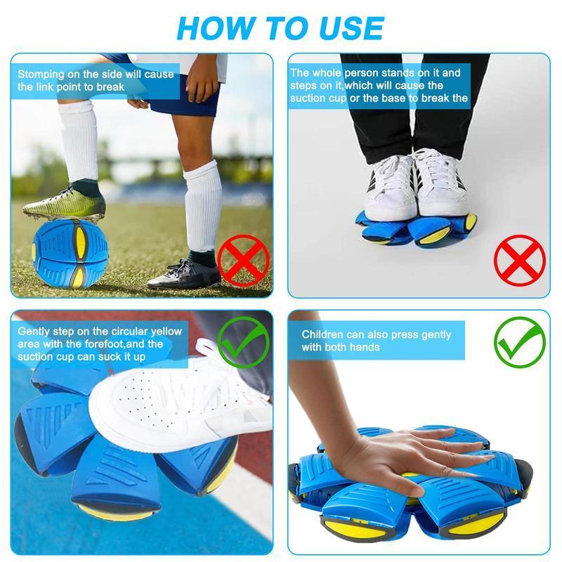 Magic Metaball Bouncing Ball| Interactive Flying Saucer Toy for Kids & Adults| Thickened Explosion-Proof Smooth Design| Indoor & Outdoor Fun