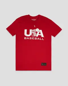 Traditional T-Shirt (Red) - Baseballism x USA Baseball
