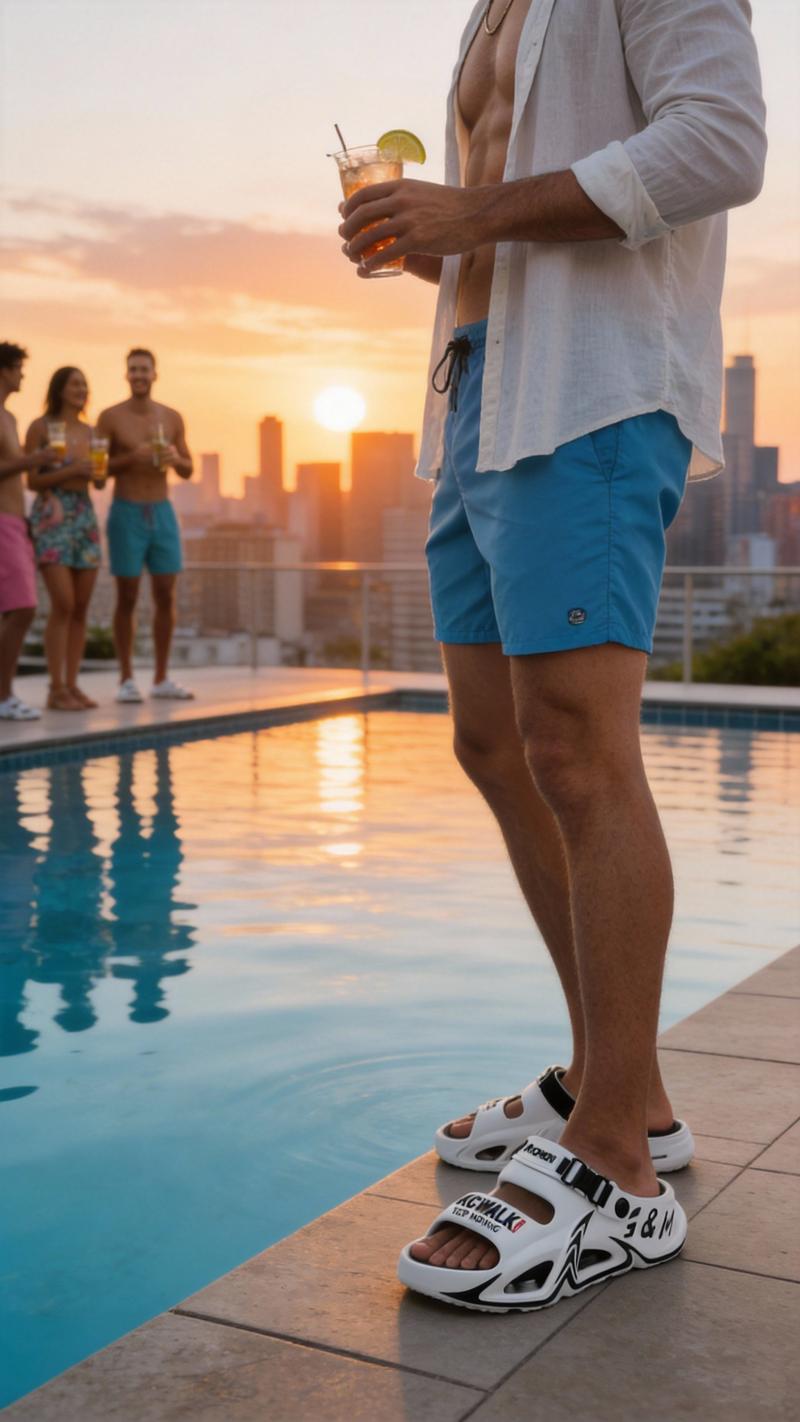 Summer Unisex Sandals wtih Arch Support FashionComfortable Lightweight Slippers Slip On Indoor andOutdoor