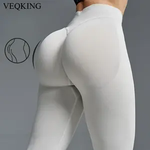 VEQKING Scrunch Butt Women Yoga Pants Seamless Sports Leggings Low Waist Gym Fitness Tights Quick Drying Fall Warm Workout Pants