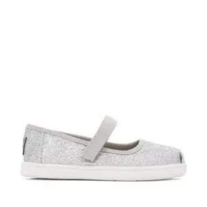 TOMS Tiny Mary Jane Glimmer Silver Irisdescent (TD)