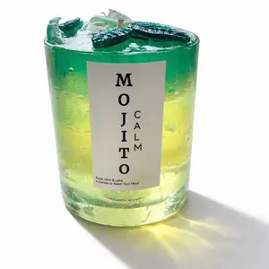 Mojito Calm Drink Candle | 14 oz Mint & Lime Handmade Candle