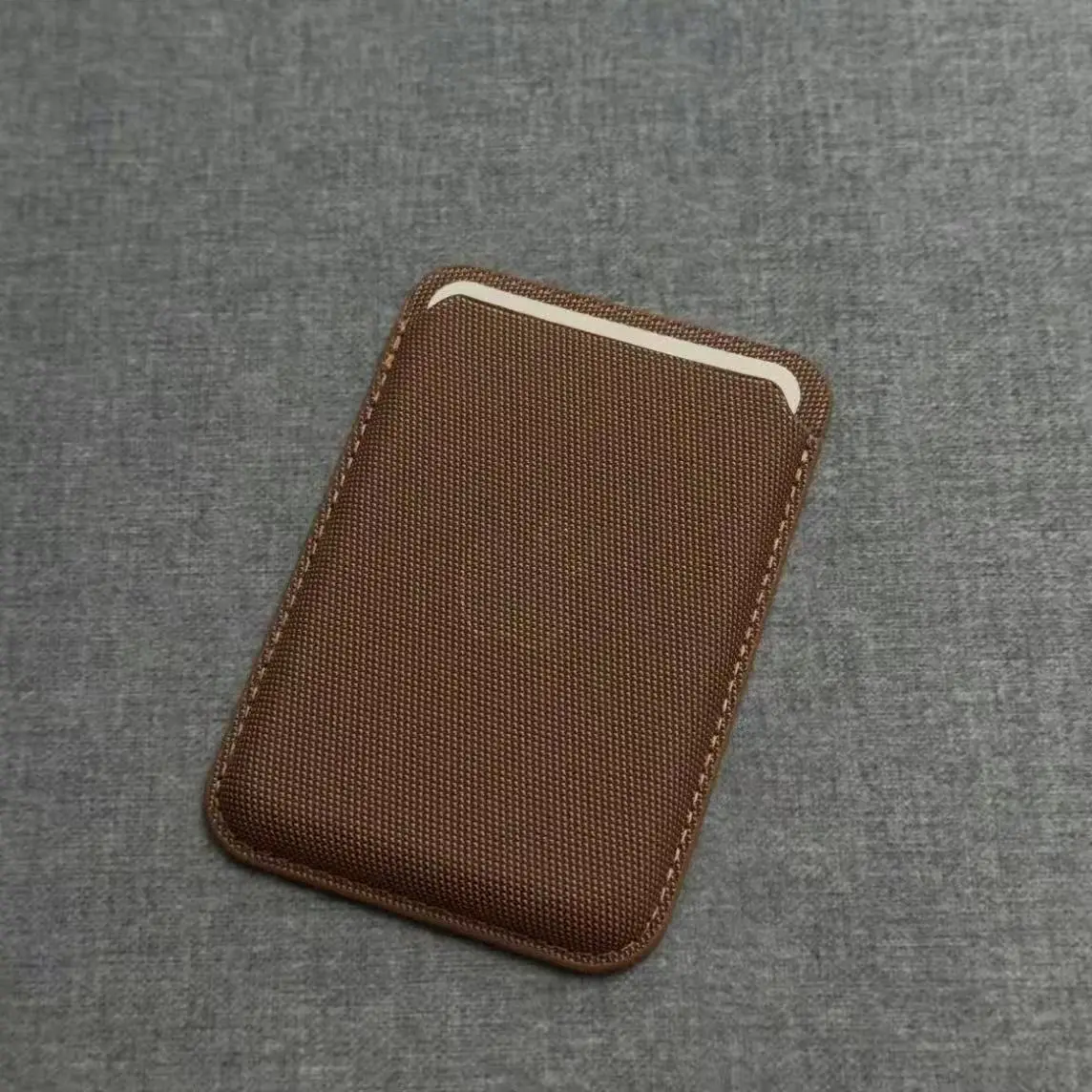 Premium New Tech Fabric Magnetic Card Holder Mobile Accessories for iPhone 17 Pro, Original Matching Card Slot Case, 2025 New Model