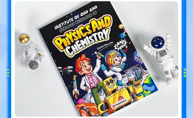 【TIKBOOKS】【Physical Chemistry Comic Enlightenment Book】Comic form tells the knowledge of mathematics, physics and chemistry to stimulate children's interest in learning