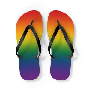 Rainbow Ombre Pride Flip Flops