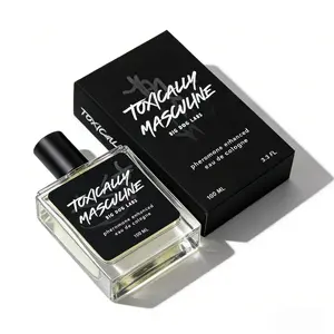 Toxically Masculine Eau de Cologne for Men - 6-8 Hour Long Lasting, Refined Masculine Scent with Black Pepper & Lavender Notes, 100ml