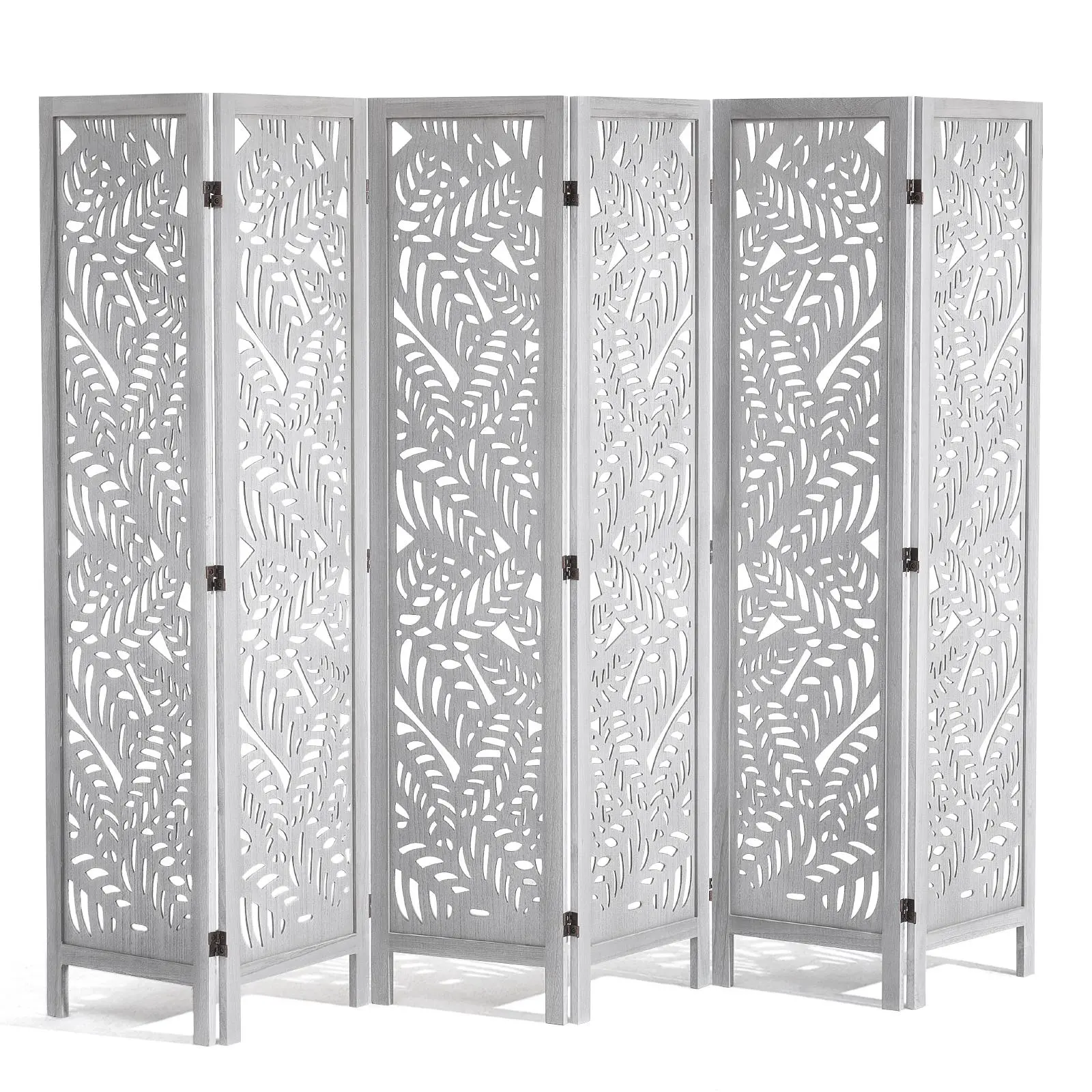 【SummerFinds】VEVOR Wood Room Divider, 6 Panel Wood Folding Privacy Screen, 66.9 Inches Tall Indoor Carved Partition Divider, Portable Decoration Screen, for Room Separation, Home, Office, Restaurant & Bedroom