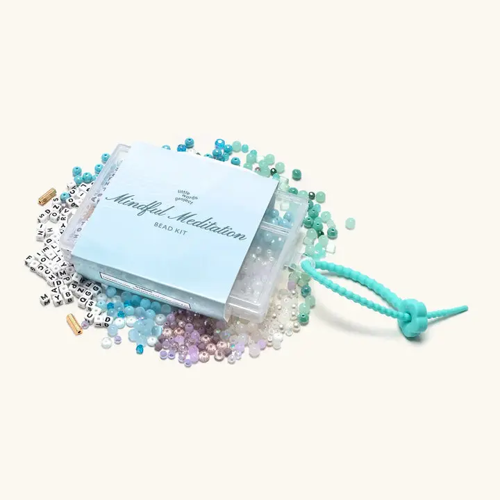 DIY Mindful Meditation Bead Kit, Beading & Jewelry Making Craft Set for Hobby Enthusiasts, Beads, Diy Mix Beads, Bead Art Kit