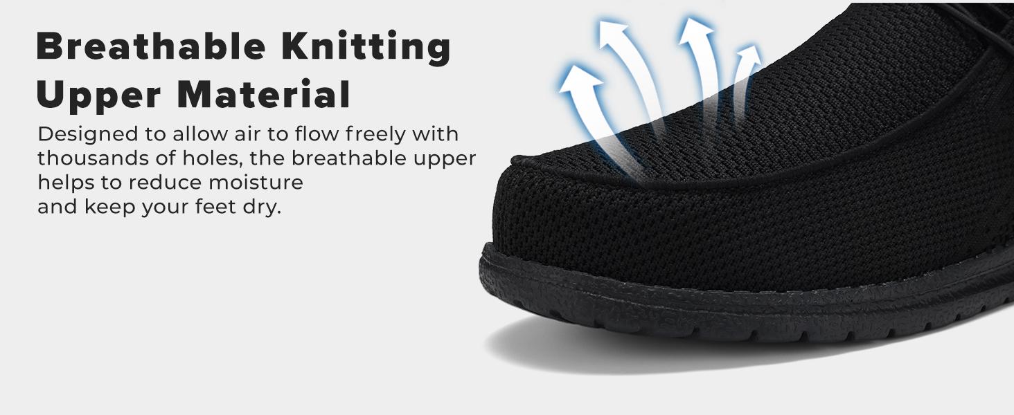 Steel Toe Shoes Men Hands Free Work Shoes Slip On Safety Toe Sneakers Lightweight Comfortable Walking