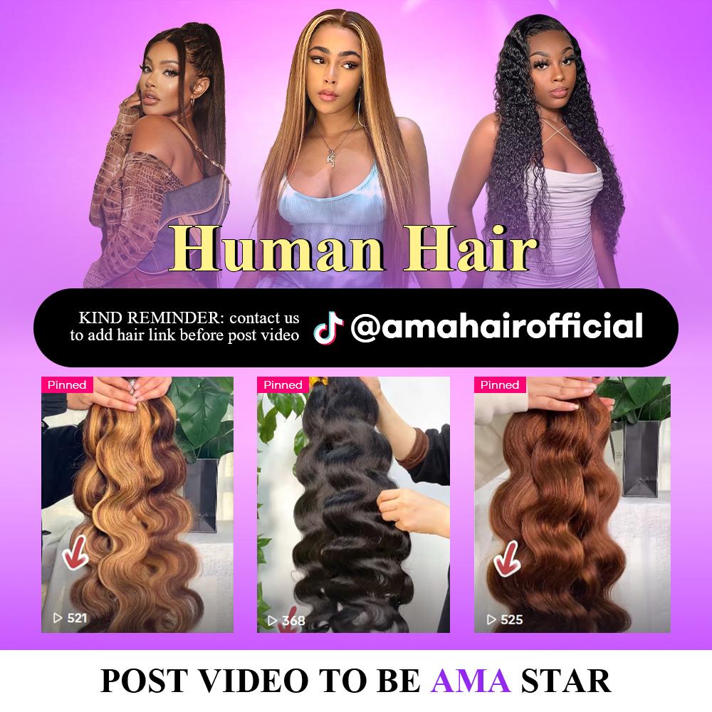 AMA Remy Brazilian Straight Hair 613 Blonde Straight Human Hair Bundles 100g per Bundle Unprocessed Human Hair Extensions