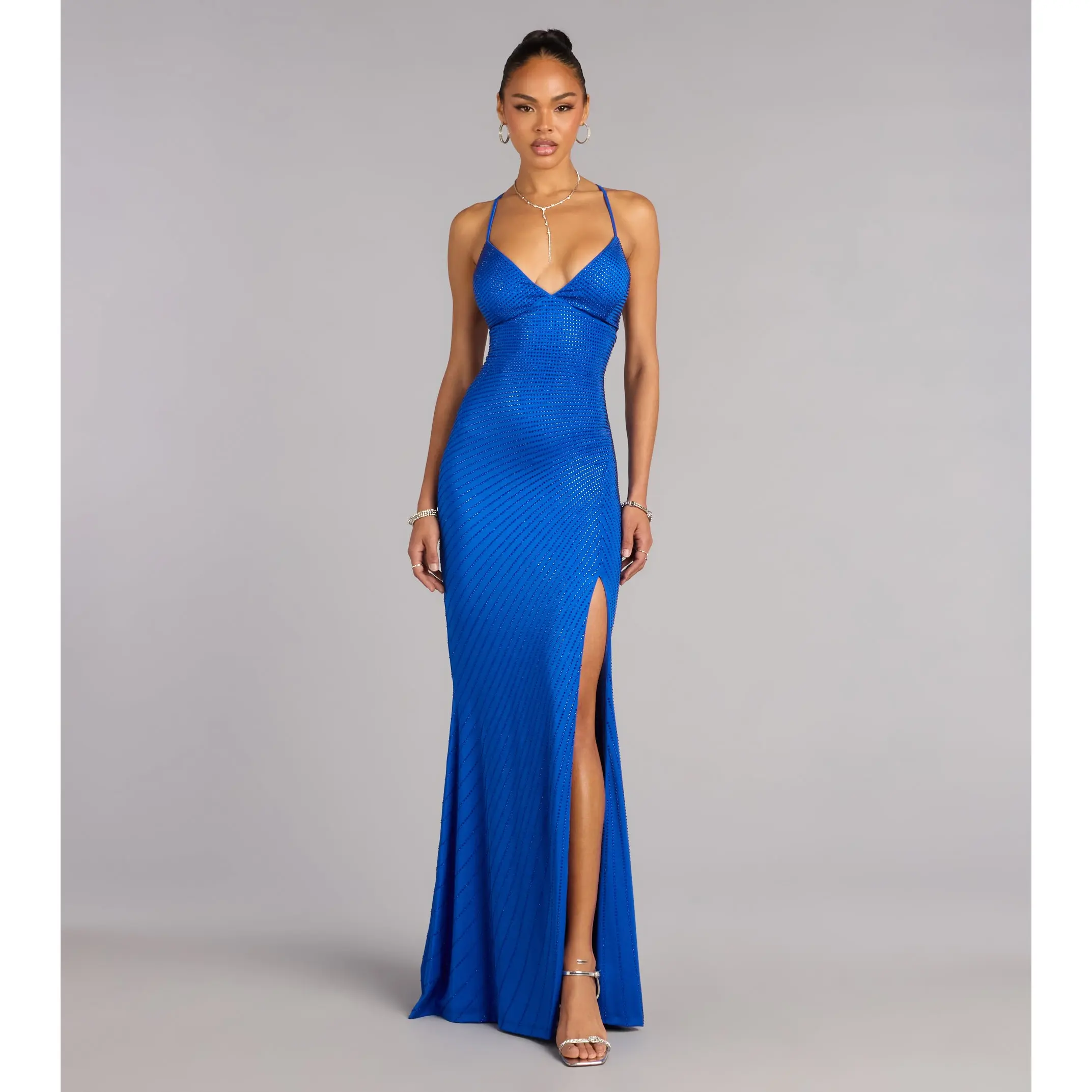 Liliana Rhinestone Lace-Up Formal Dress - TikTok Shop Liliana Rhinestone Lace-Up Formal Dress - TikTok Shop