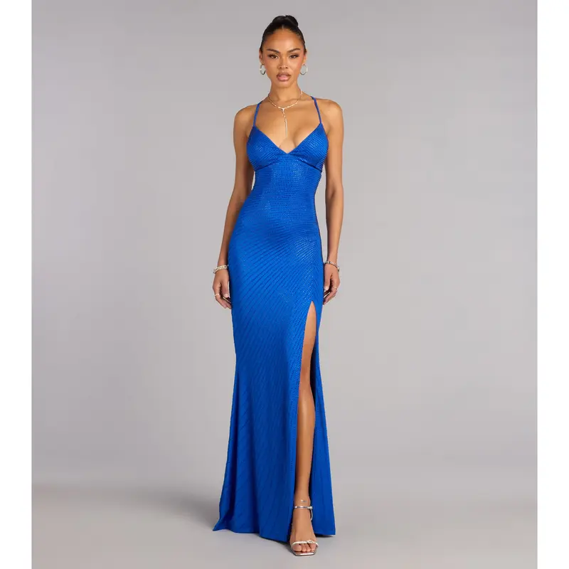 windsor lace up sequin prom dress - TikTok Shop
