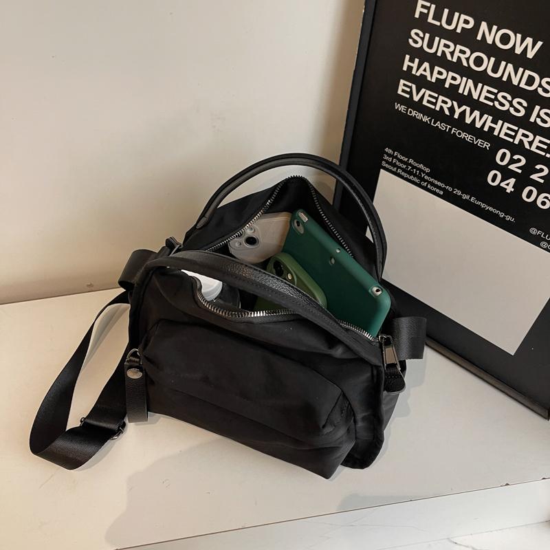 Lightweight Nylon Crossbody Bag for Women – Large Capacity Shoulder Purse with Front Pocket for Daily Use