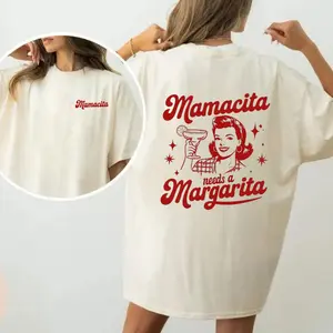 Mamacita Margarita T-Shirt, Cinco de Mayo Fun Shirt, Tequila Lovers Graphic Tee, Trendy Party Shirt, Cinco de Mayo Celebration Tee