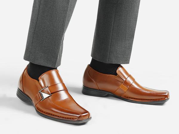 Bruno Marc Men's Giorgio Leather Lined Dress Loafers Shoes Footwear