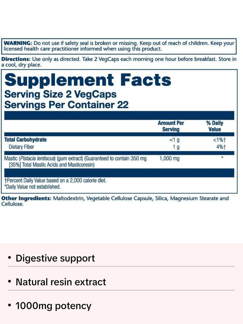Mastic Gum Extract 1000mg