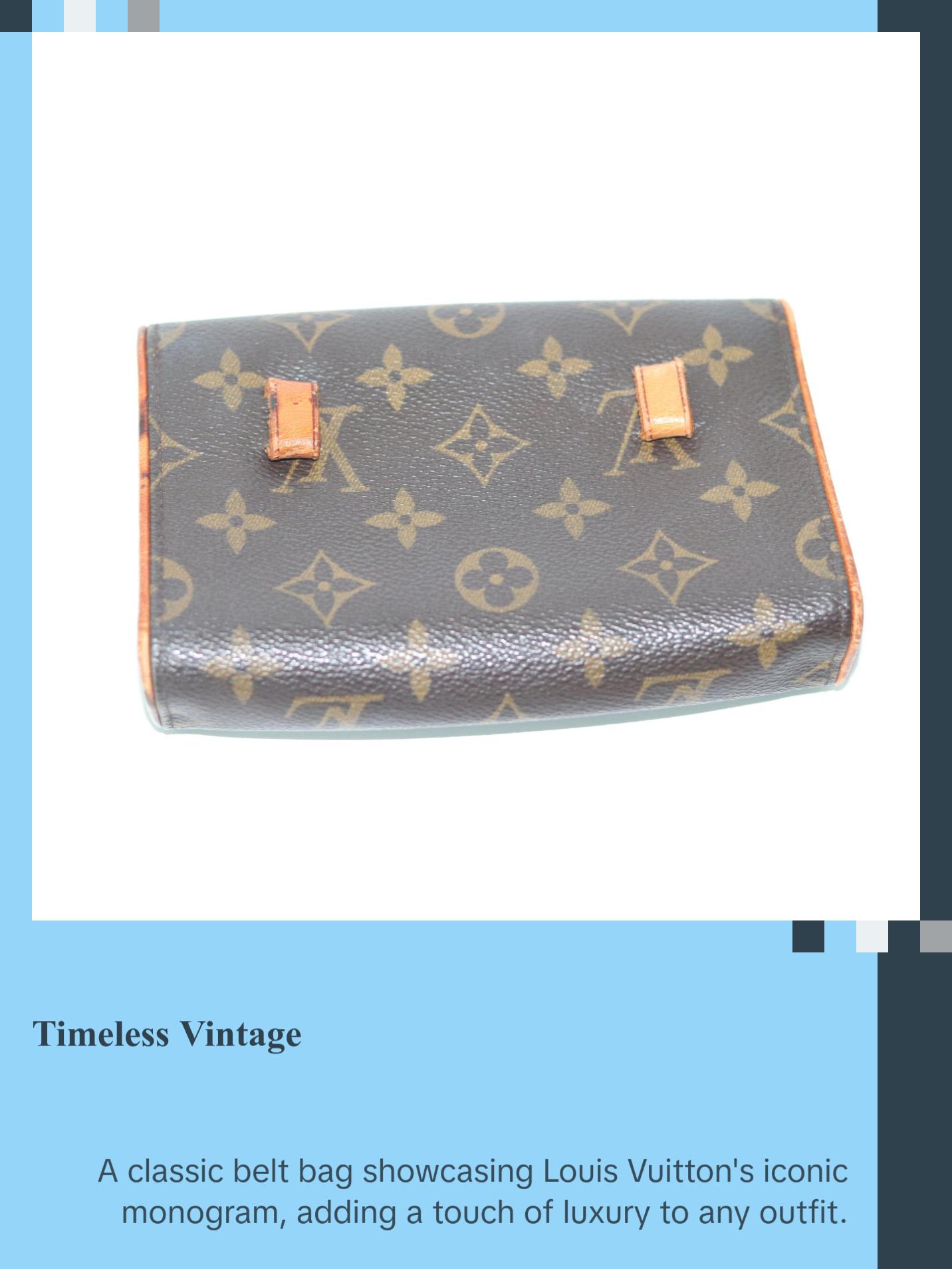 Pre-owned Louis Vuitton Leather belt bags Monogram Pochette Florentine Belt Bag