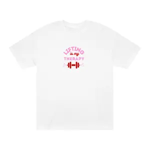 Lifting Is My Therapy Tee | Weightlifting Barbell Fitness Shirt