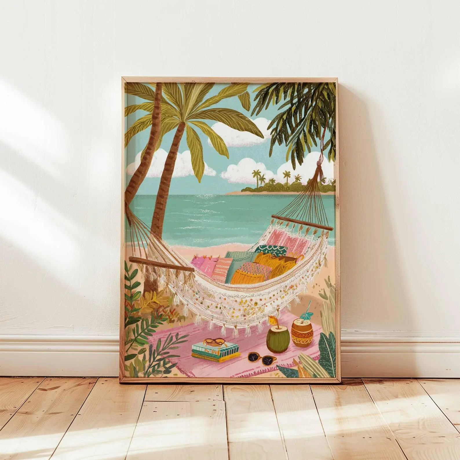 Tropical Poster, Tropical Wall Art, Beach Decor