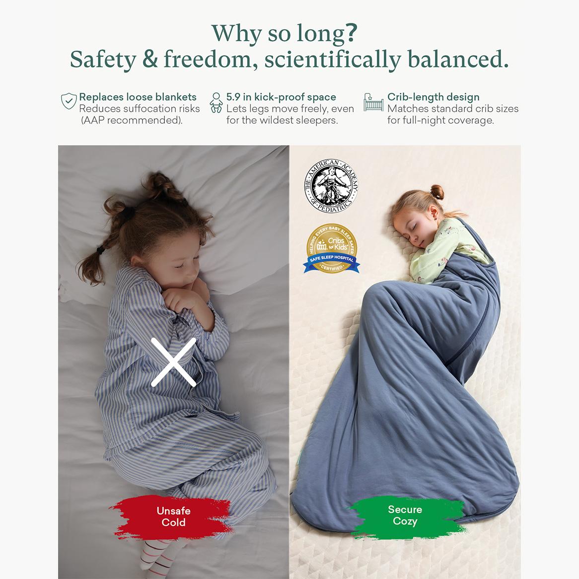 PurComfy Supersoft Toddler Sleep Sack 0.5/1.0/2.5 TOG, Premium Bamboo Viscose 2-Way Zipper for Cooling & Cozy Sleepwear for 15-48months, Unisex  Infant Toddler Wearable Sleeping Clothes