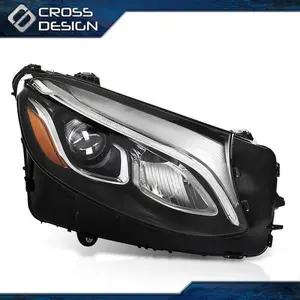 CROSSDESIGN LED Headlight w/o AFS Fit For 2016-2019 Mercedes Benz GLC Right Passenger Side