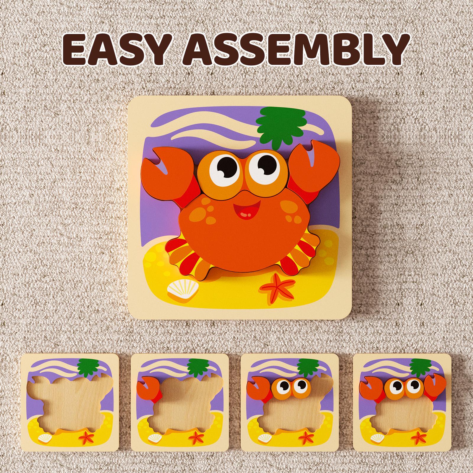 edutree Wooden Puzzles for Toddlers 2-4, 6 Pack Animal Shape Puzzle Montessori Toys for 1 2 3 Year Old, Educational Learning Toys for Girls Boys, Christmas Gift Black Friday, Mother's Day edutree Wooden Puzzles for Toddlers 2-4, 6 Pack Animal Shape Puzzle Montessori Toys for 1 2 3 Year Old, Educational Learning Toys for Girls Boys, Christmas Gift Black Friday, Mother's Day