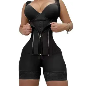 Waist Shapewear Corset for Women Tummy Control Sport Workout Body Shaper Vest for Women Gym Zipper and Hooks
