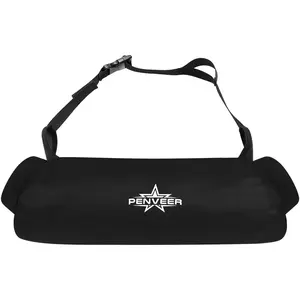 Football Hand Warmer Pouch with Zip Pocket and Adjustable Belt (Black)