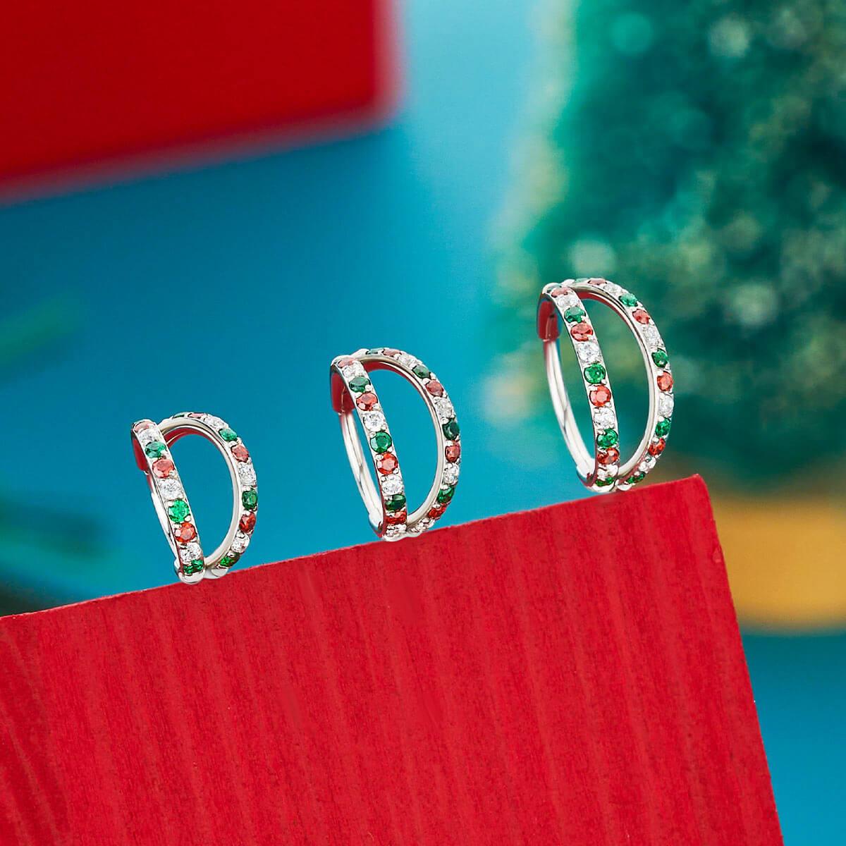 Oufer 20G AAA+ Grade CZ Hinged Double Row Nose Nostril Piercing Hoop Ring 316L Stainless Steel 5mm-12mm Inner Diameter Jewelry for Men Beads Pierced Oufer 20G AAA+ Grade CZ Hinged Double Row Nose Nostril Piercing Hoop Ring 316L Stainless Steel 5mm-12mm Inner Diameter Jewelry for Men Beads Pierced