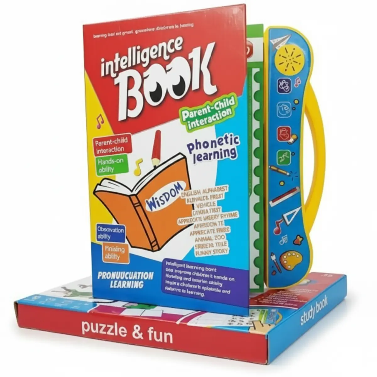 Interactive Talking Educational Montessori Book Toy for Toddlers - ABC Letters, Numbers, Animals Sounds, Phonetic Learning, Parent-Child Interaction, Children Development, Memory Training and Observation - Birthdays Gift for 8-10 Years Old Kids, Preschool