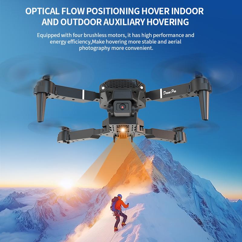 The new 2026 E88 drone comes with two batteries, foldable arms, a remote control with a screen and app control, USB charging, 480P video recording resolution, and 2.4G functionality, making it the perfect gift for outdoor camping and travel. Photography