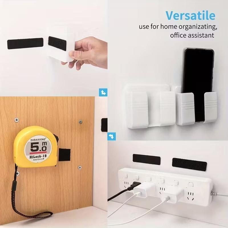 100 PCS Heavy Duty Hook and Loop Strips, Double Sided Reusable Adhesive Mounting Tape for Wall Hanging, Picture Frames, Cable Organizer, DIY Home Use [0]