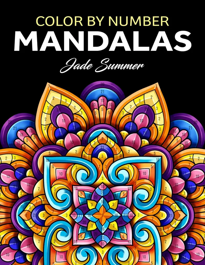 Color by Number Mandalas: An Adult Coloring Book with Fun, Easy, and Relaxing Coloring Pages (Color by Number Coloring Books)