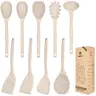 BUNDLEPRO 9-Piece Durable Food Grade Silicone Cooking Set - Heat Resistant, Bisphenol A (BPA)-Free, 1-Piece Easy Wash with Hanging Hooks, Ladle, Slotted Spoon, Bendable Spatula, Turner, Skimmer, Pasta Fork for Non-Stick Pots, Stirring, Baking