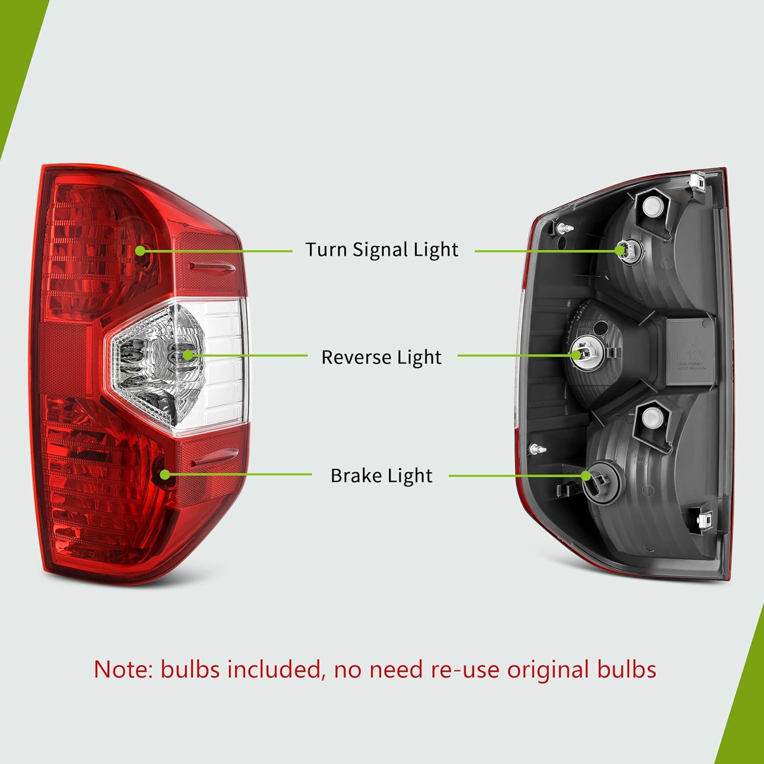 YITAMOTOR Tail Lights Assembly Compatible with 2014-2021 Tundra, Red Clear Replacement Taillights - Driver and Passenger Side YITAMOTOR Tail Lights Assembly Compatible with 2014-2021 Tundra, Red Clear Replacement Taillights - Driver and Passenger Side