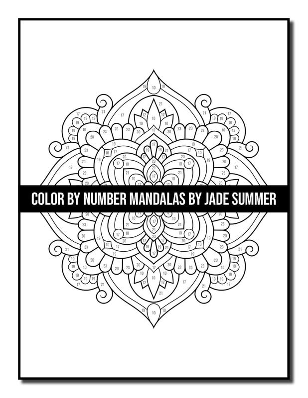 Color by Number Mandalas: An Adult Coloring Book with Fun, Easy, and Relaxing Coloring Pages (Color by Number Coloring Books)