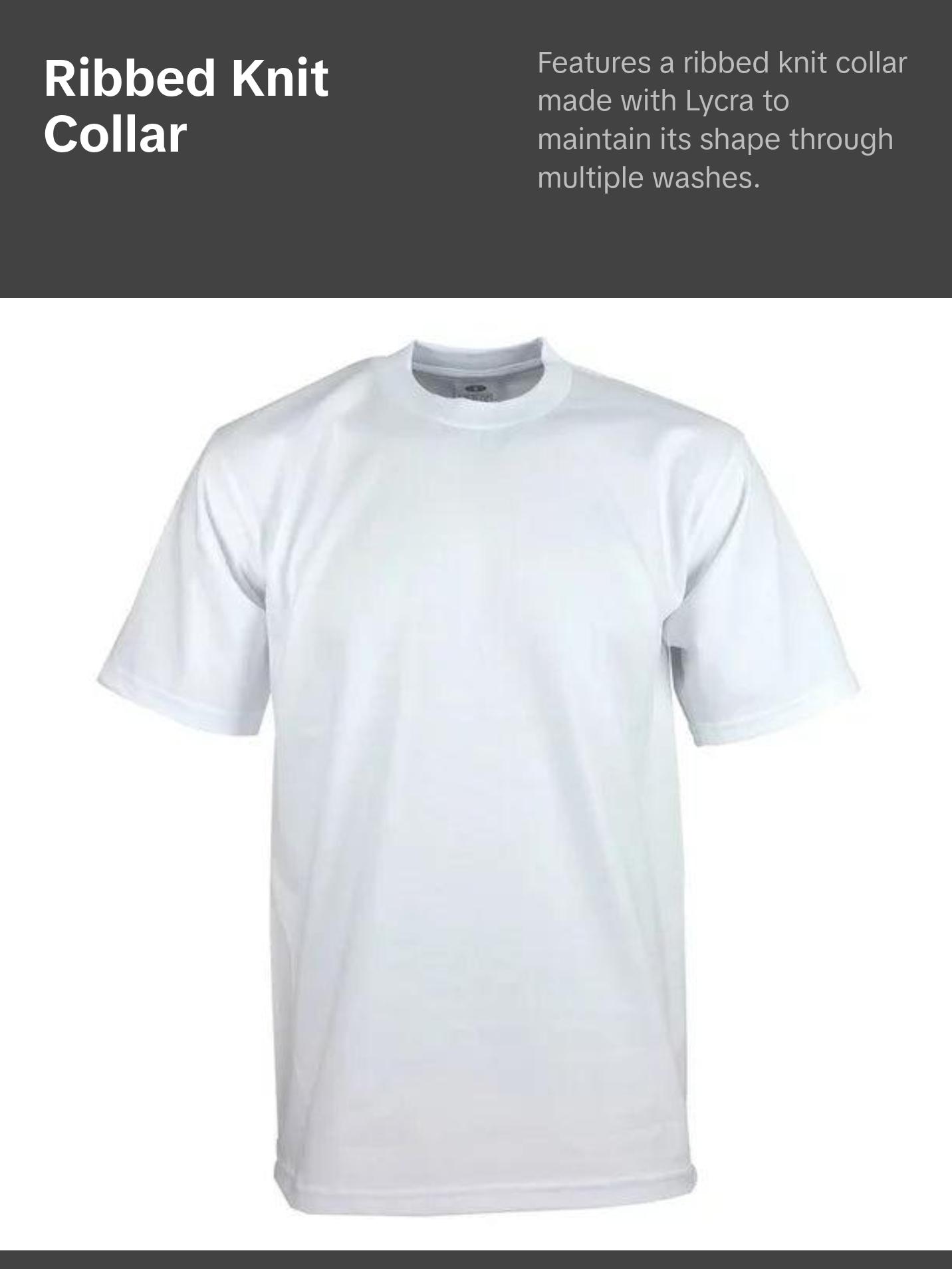 Pro Club shirts Men's Heavyweight Short Sleeve T-Shirt Casual Cotton Tee Pro Club Plain LA \ Hip Hop Harem Loose Fitting  All colors  Streetwear Menswear