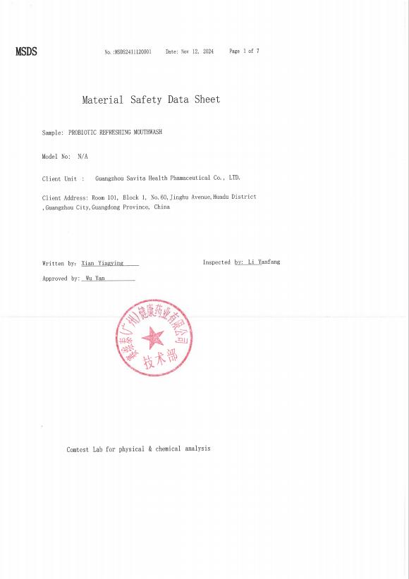 BodyAccel Probiotic Refreshing Mouthwash For Oral Care Daily Cleanser 12 Hours Fresh Breath 6 Pack Cleansing