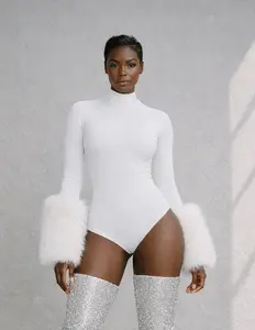 Claws Out Fur Cuff Bodysuit