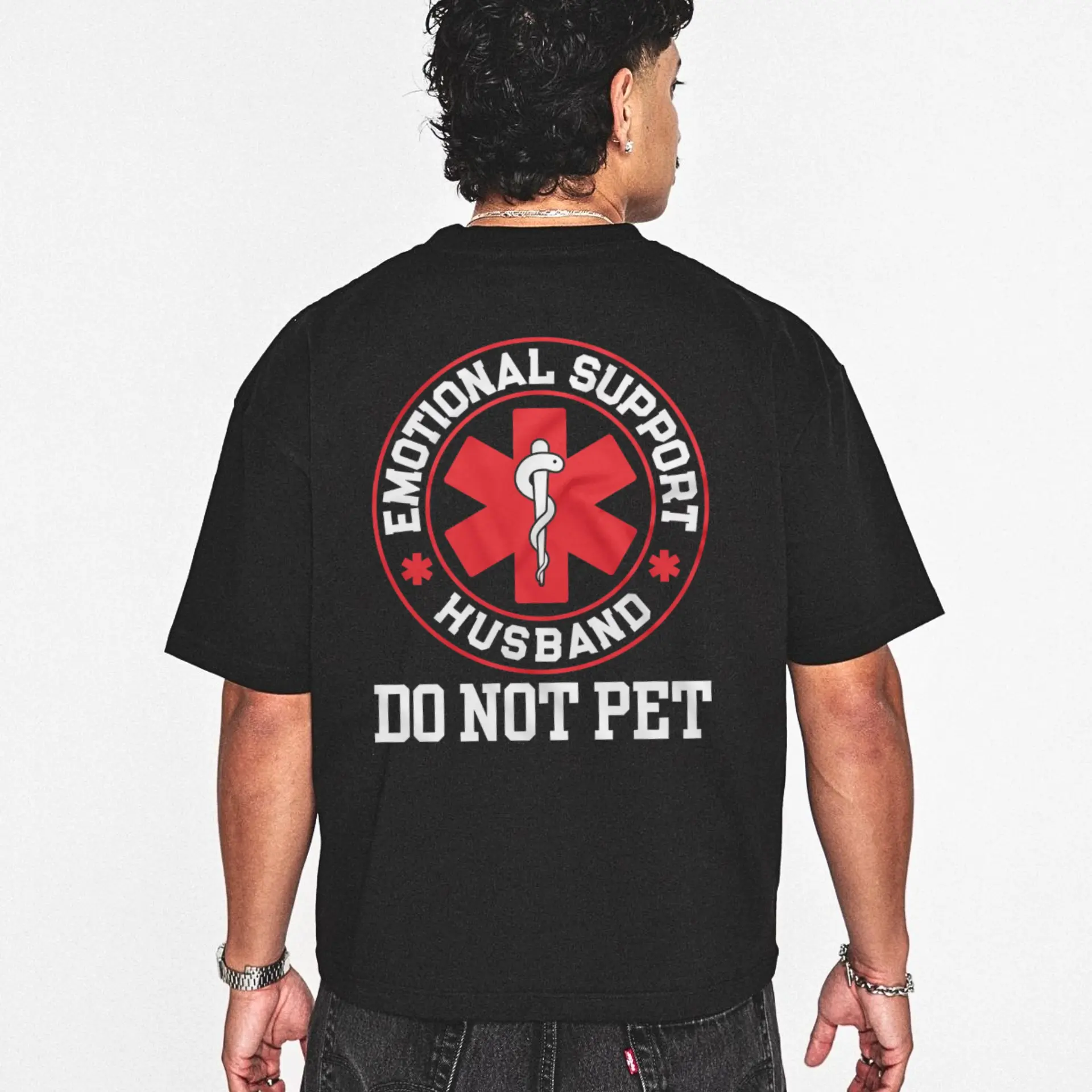 Emotional support husband shirt, husband and wife shirt